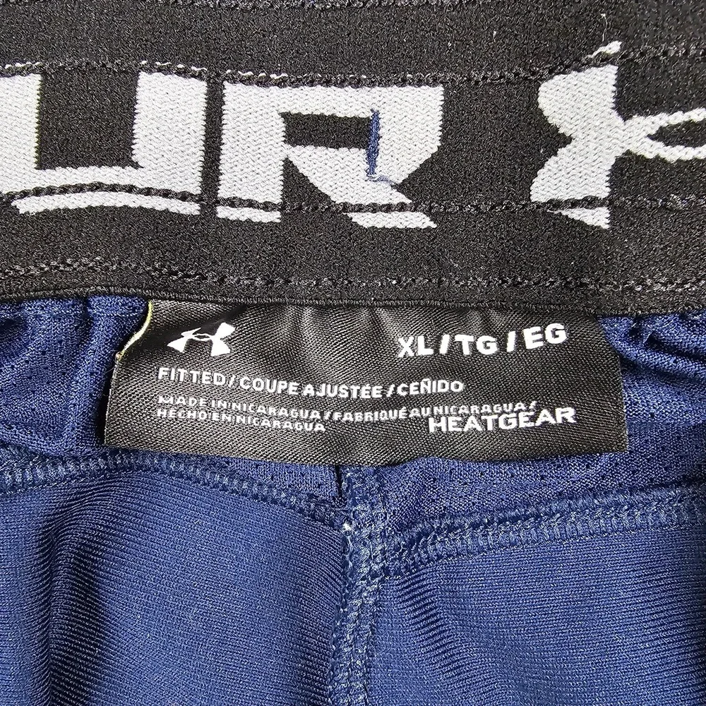 Under Armour HeatGear Shorts Men's XL Blue Athletic Training Gym Drawstring